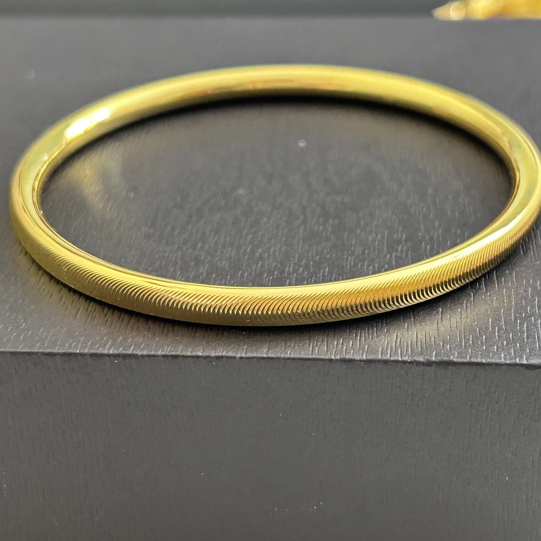 足银手镯 【销冠专享】足银猫眼圆条手镯YSZ386