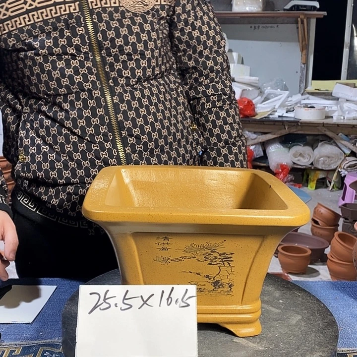 紫砂花盆紫砂紫砂