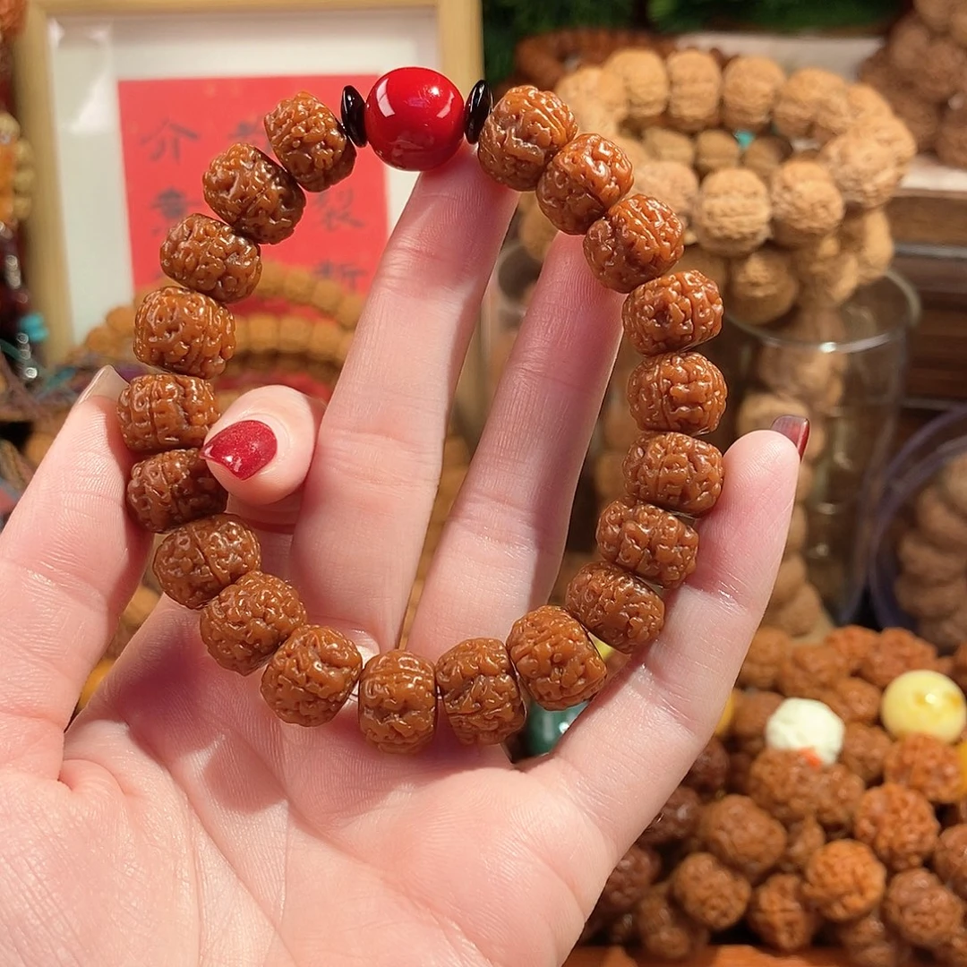 金刚菩提吊坠135玉华单圈红圆藏切