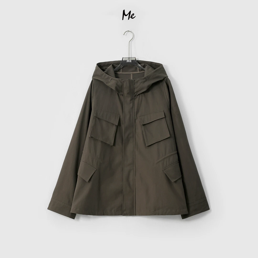 ME【鲁本斯斗篷风衣】100棉显瘦山系穿搭时尚一手长外套MESA0712