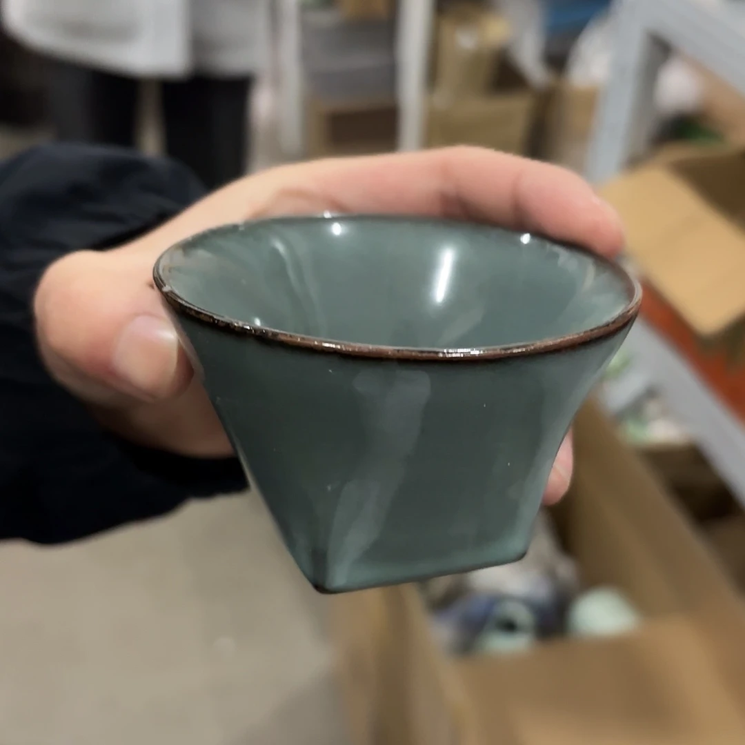 龙泉云间青瓷小米茶器
