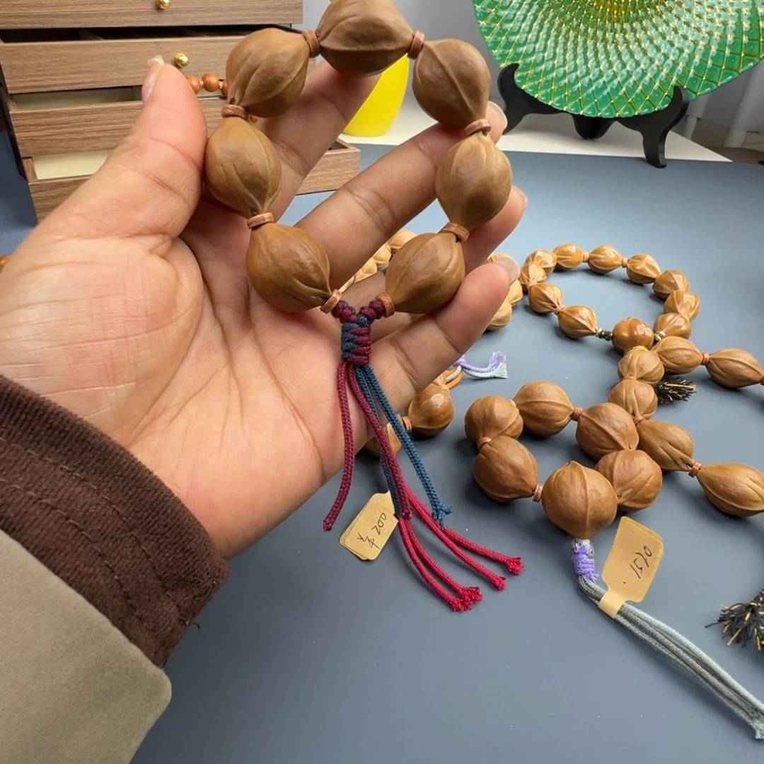 南***辞手串橄榄核梅林铁核 18×24 鲨鱼背去霜款