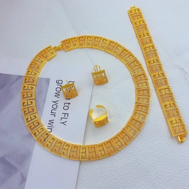 铜合金项链 时尚爆款项链504-8-6小众轻奢时尚饰品百搭彩色欧美