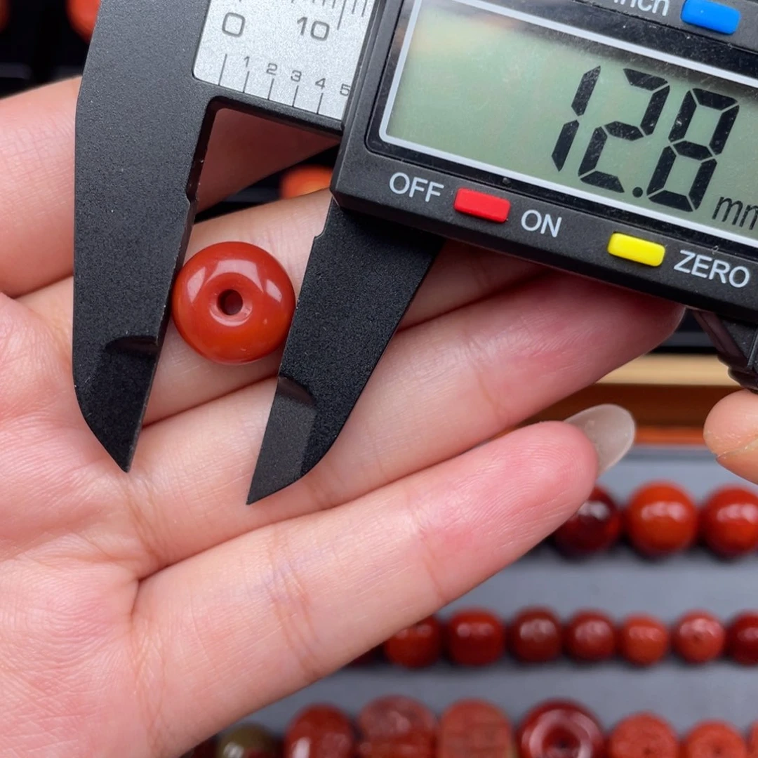 南红玛瑙配饰未镶嵌平安扣隔珠