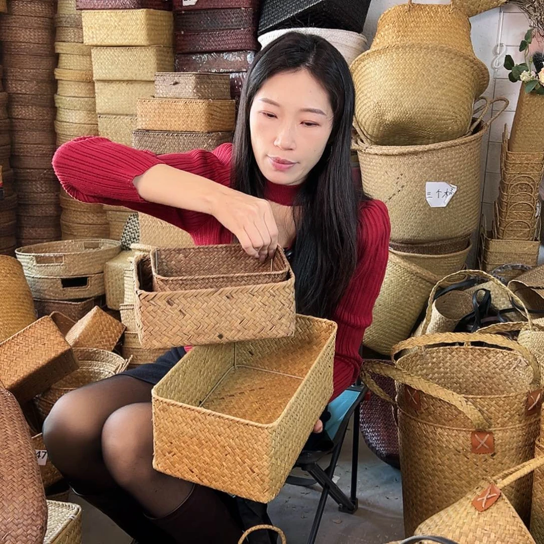 草编草编包/草编收纳盒微瑕疵