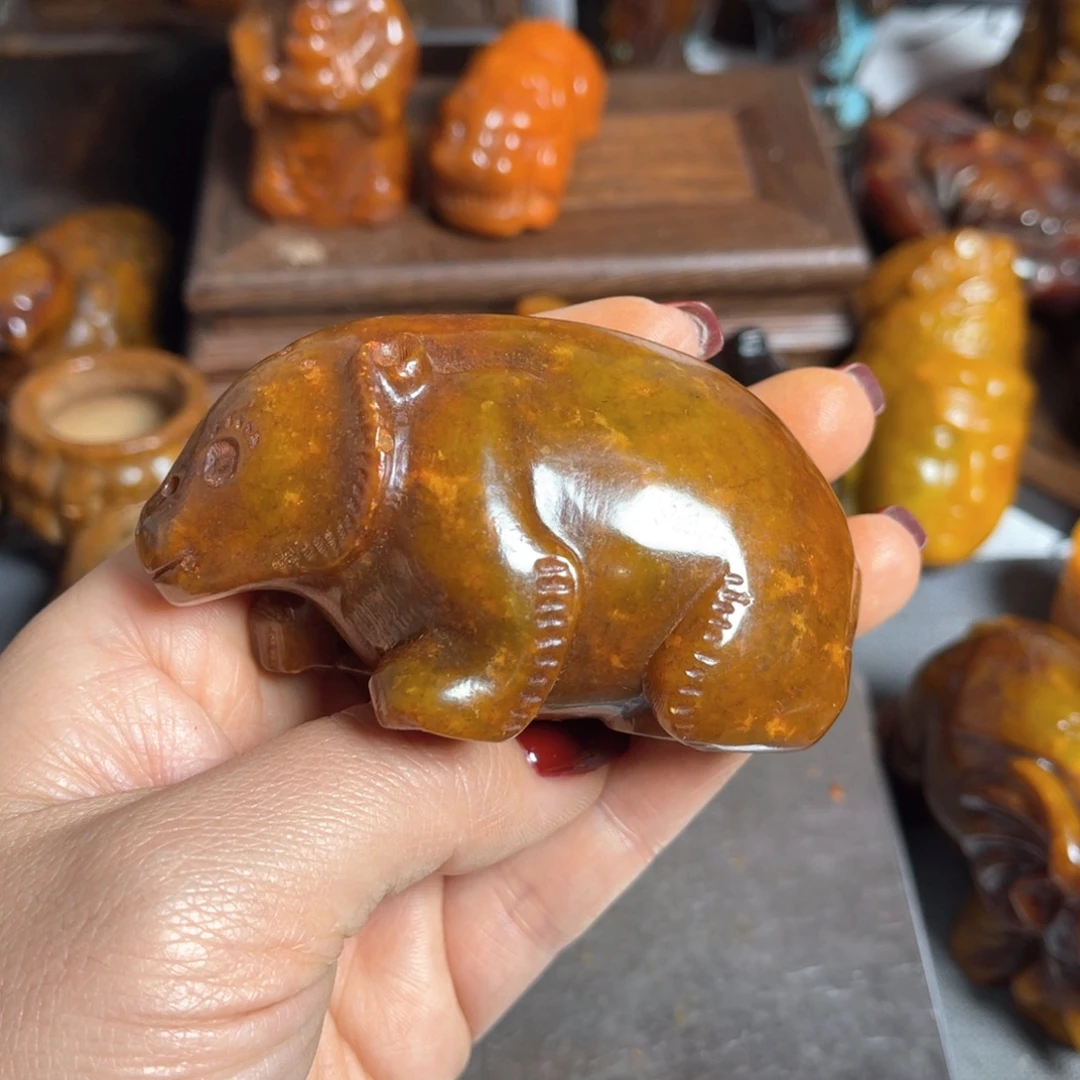 蛇纹石玉合金颈饰