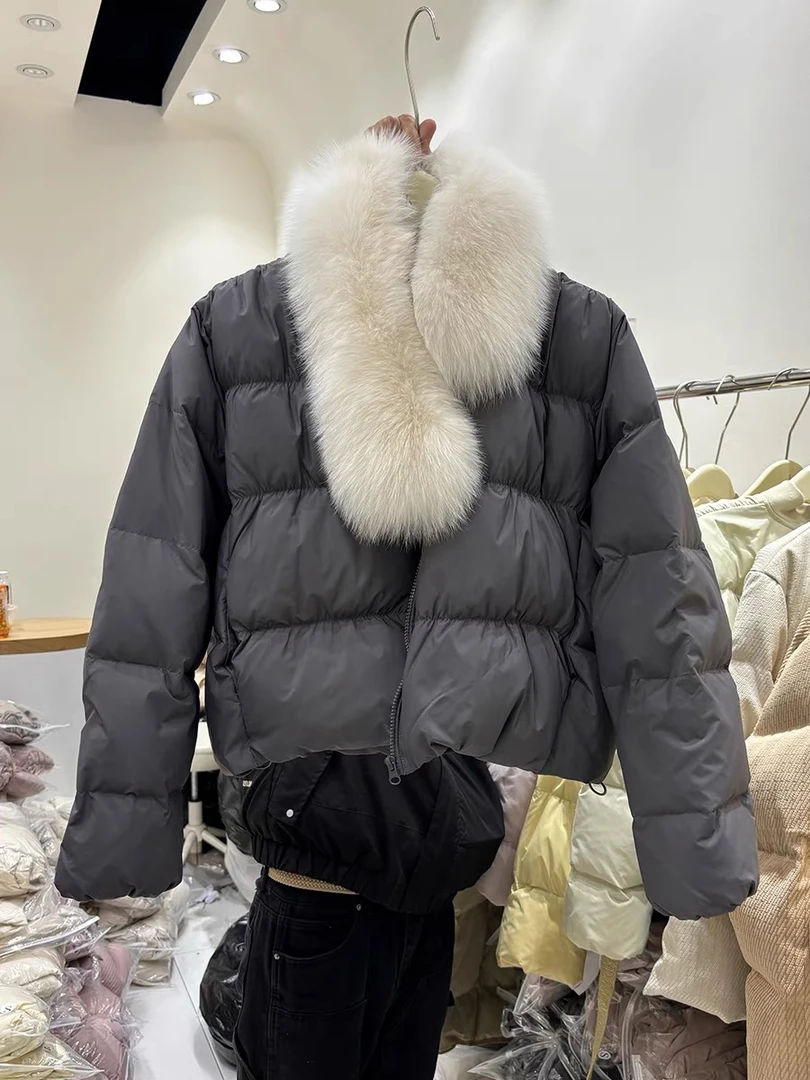 【DHLS】甜美气质短款面包羽绒服