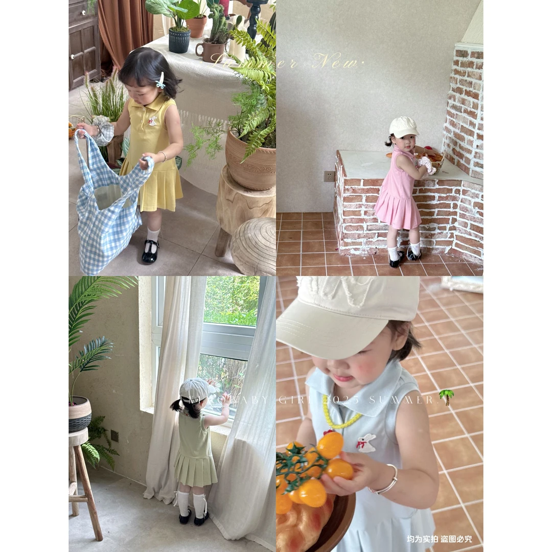 NIMO【小兔乖乖】韩版欧若风夏款女宝宝洋气简约时尚连衣裙