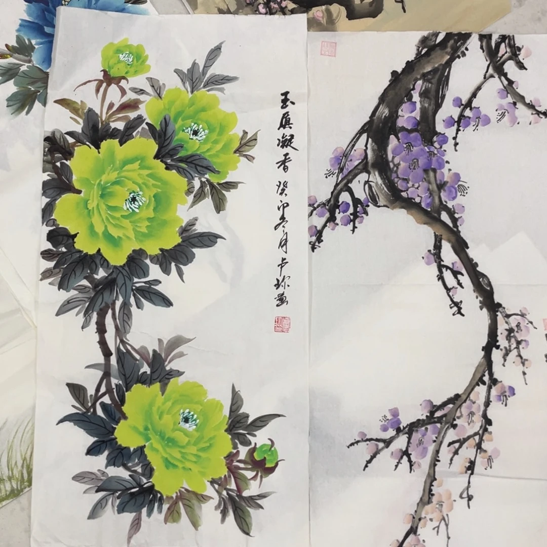 国画胡小春老师绘画