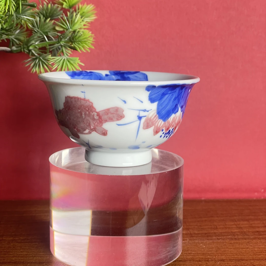 含月阁 鱼戏红蓝主人杯 HY4