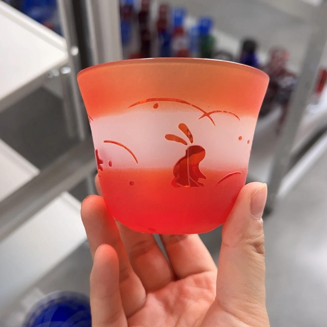 水晶玻璃高脚款微瑕一个