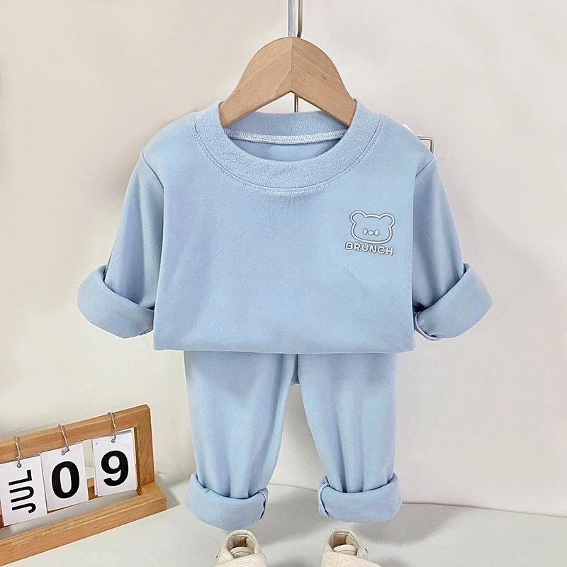 儿童内衣套装德绒不能男童女童秋衣秋裤小中大童春秋打底宝宝睡衣