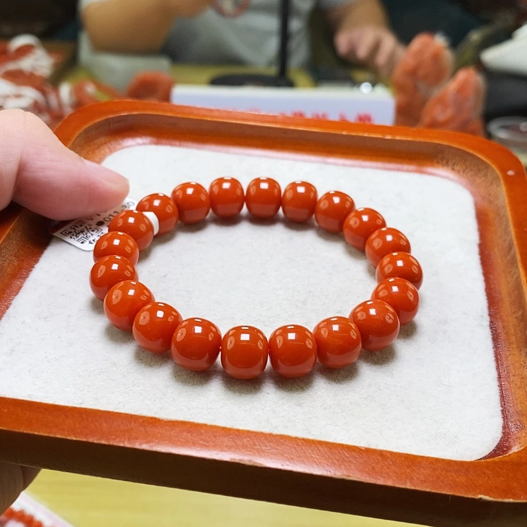南红玛瑙未镶嵌手链