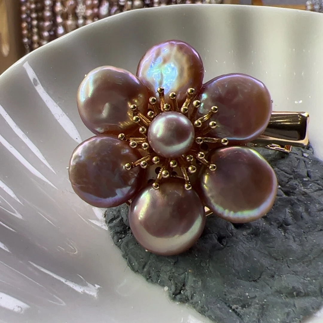 合金淡水珍珠戒指