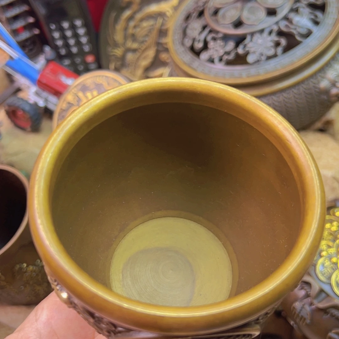 原矿风磨铜麒麟王缸