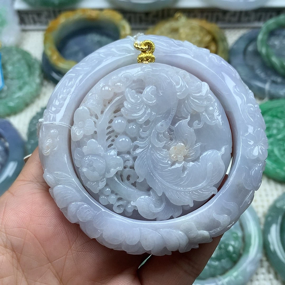 未镶嵌手镯翡翠?*复古风格