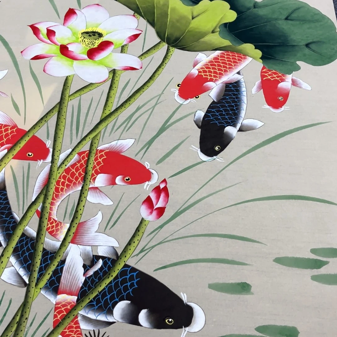 国画国画作品老师手绘