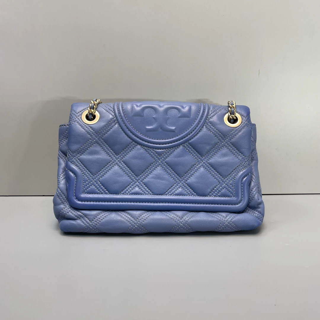 90新 TORY BURCH/汤丽柏琦 小林/fleming链条包26*17*9cmB020302