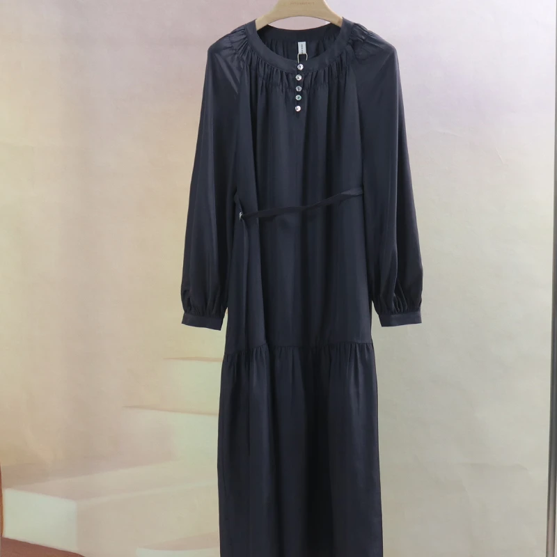 Jane express/简表达25年春季新款连衣裙长袖宽松显瘦CLY53005