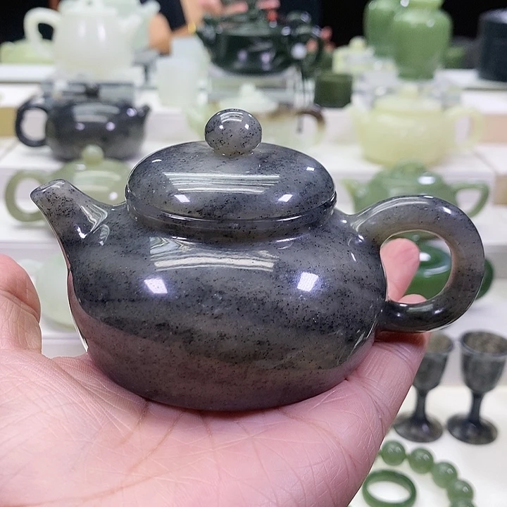 未镶嵌和田玉挂件沧****…茶壶
