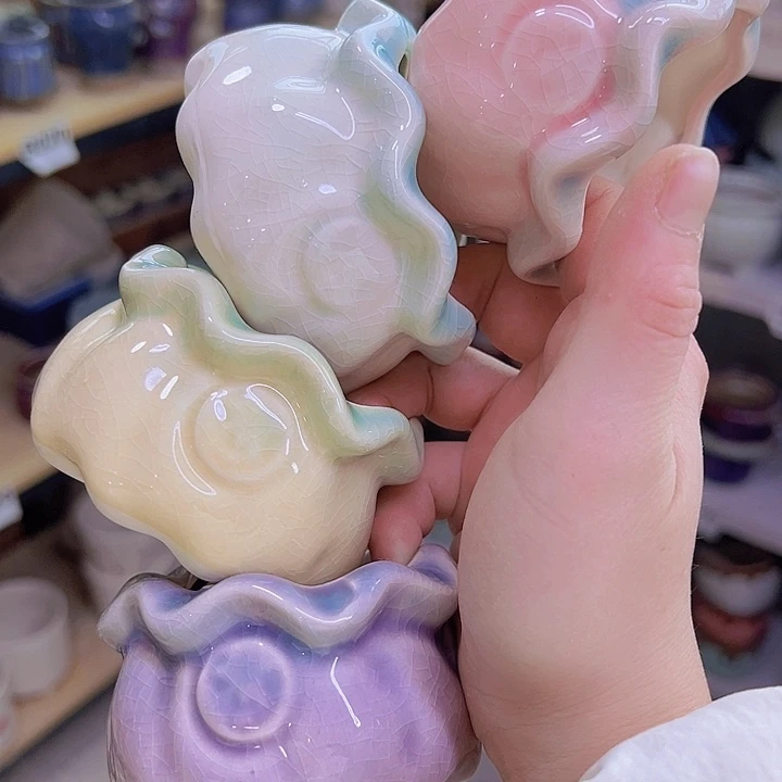 红陶陶瓷花盆当场满12包邮