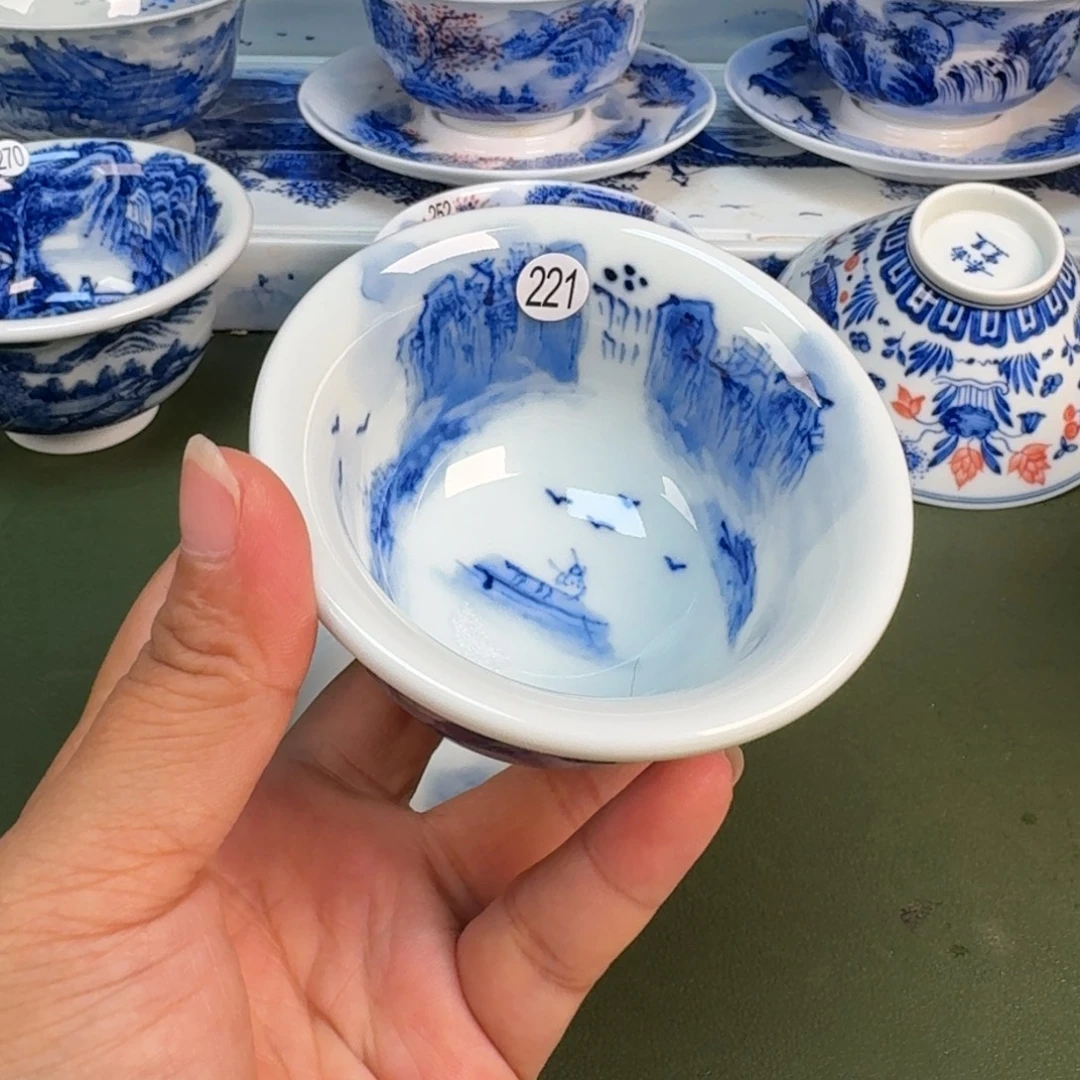 景德镇纯手绘茶具圆圆221