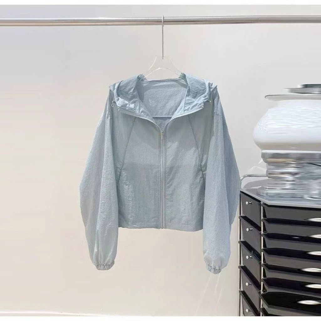 迪卡侬ins【奥莱撤柜】夏日透气防晒衣女薄款开衫外套2025新款夏季