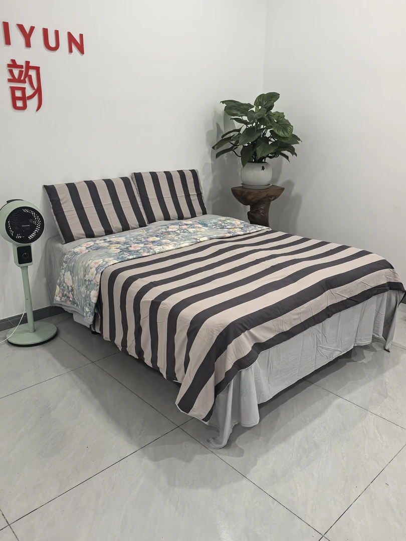 四件套感条纹2025春新款全棉水洗棉双层纱布纯棉床上