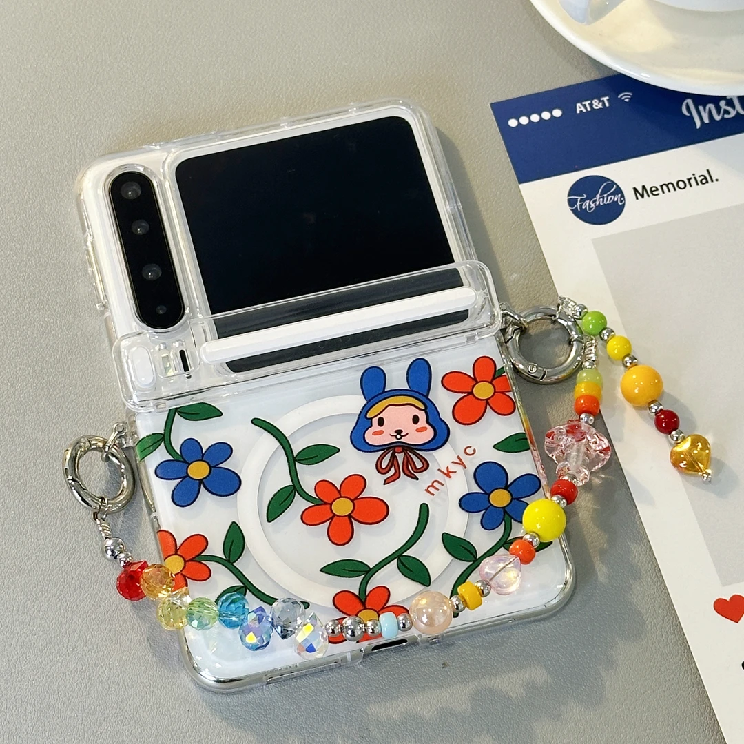 适用华为PuraX典藏版折叠屏手机壳夏日多彩创意全包透明磁吸防摔