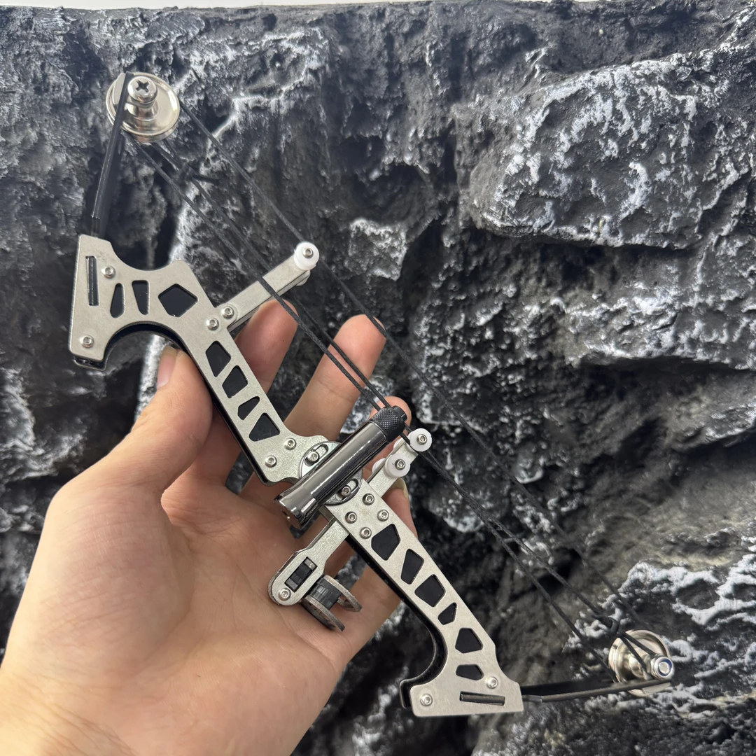 精钢迷你小微型弓箭复合滑轮弓箭反曲弓箭弓射箭带激光瞄准弓箭