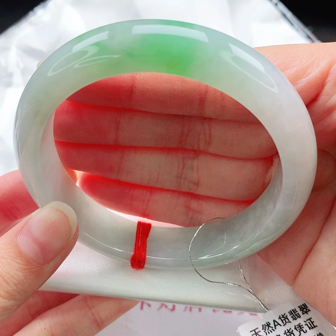 未镶嵌手镯翡翠58圈