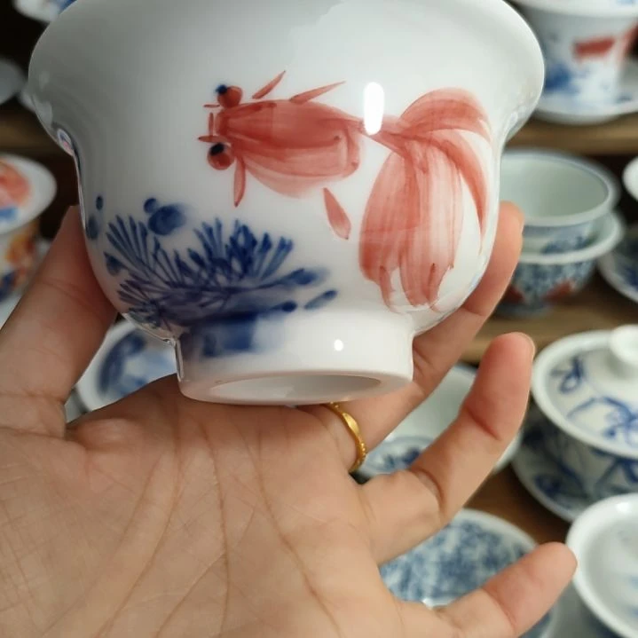 景德镇手绘压手杯