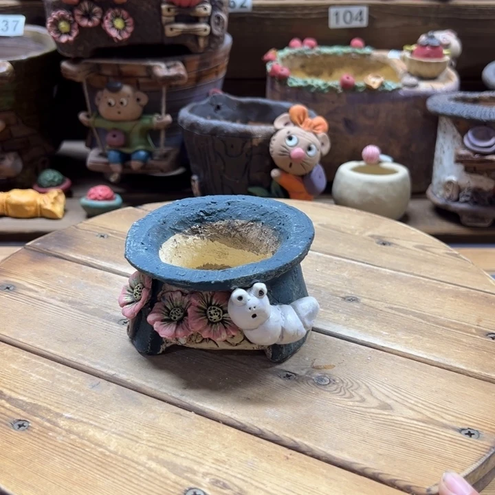 嘻哈多肉花盆百搭