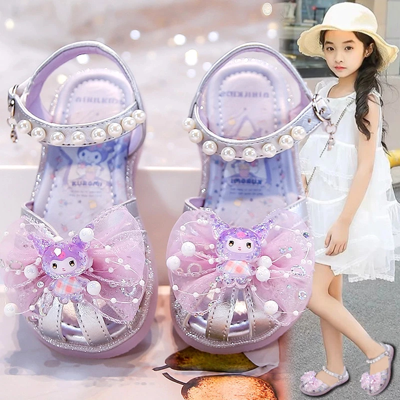 G.DUCK小黄鸭女童凉鞋2025新款夏季儿童库洛米凉拖时尚软底公主鞋