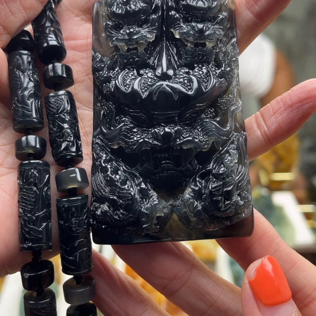岫玉未镶嵌挂件挂件