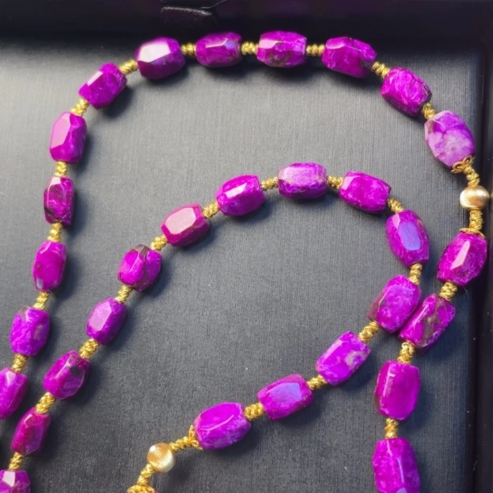 苏纪石（舒俱来）18K金镶嵌项链