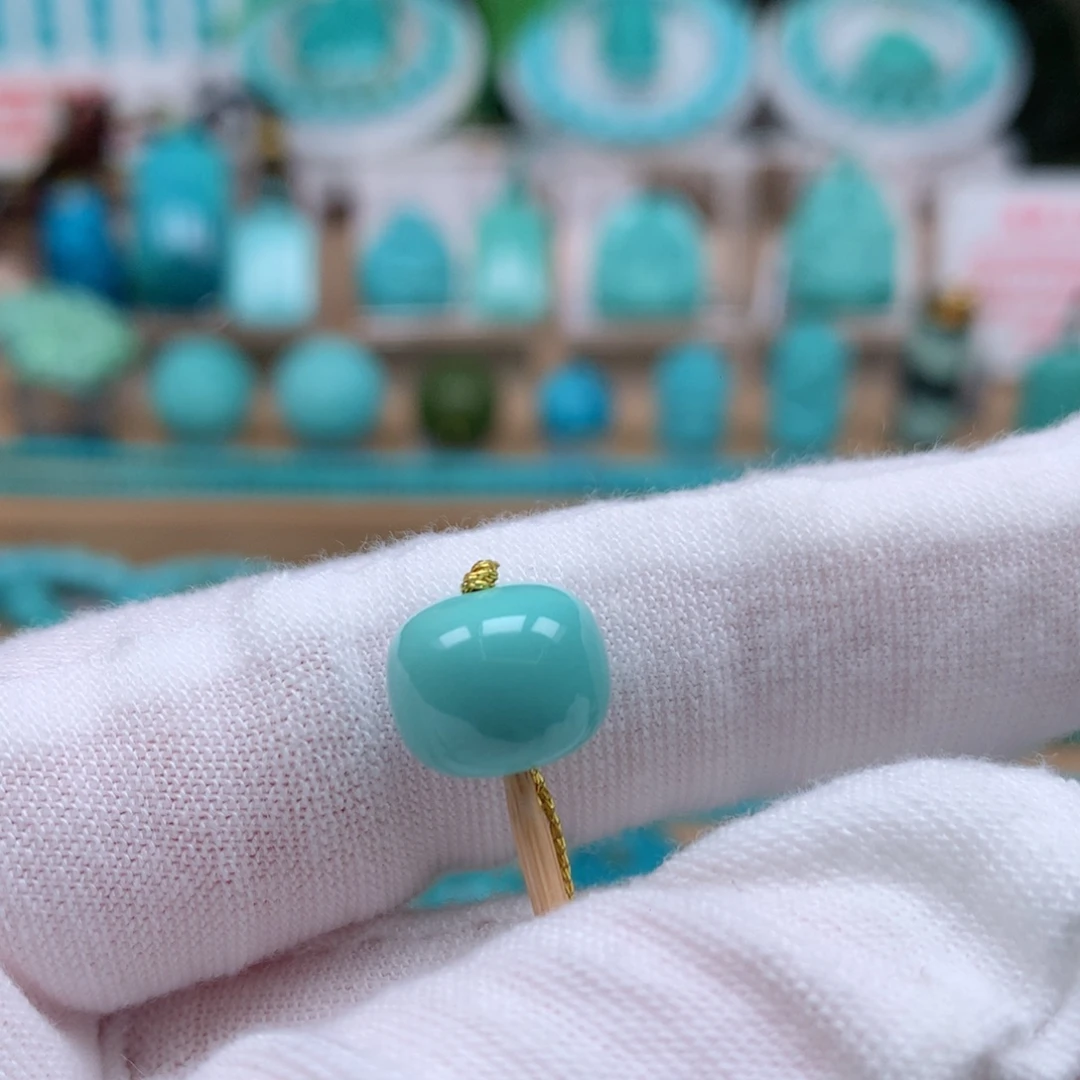 未镶嵌绿松石珠宝奇石11.2mm