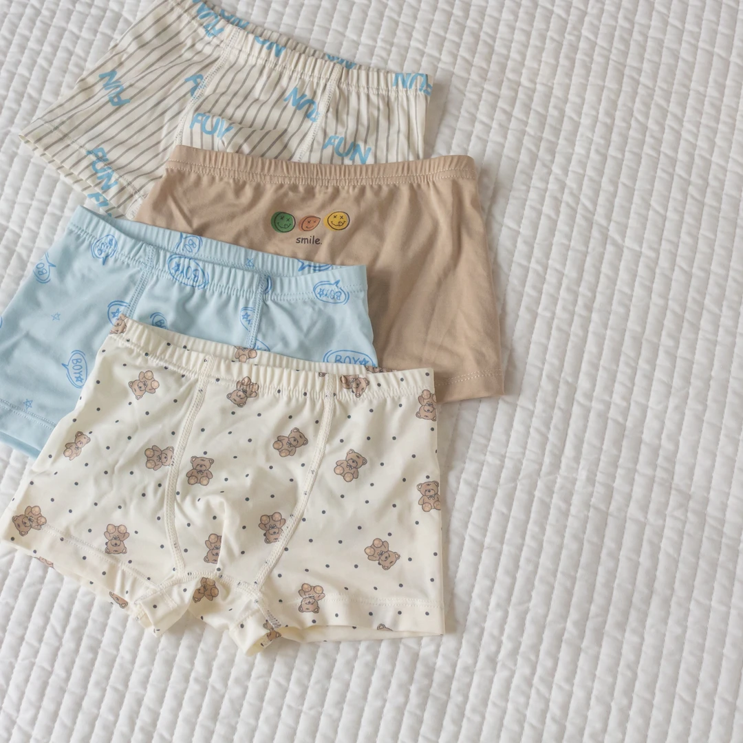 儿童内裤！不分花色分男童和女童的兰精莫代尔内裤（YWK030#）爱唯依