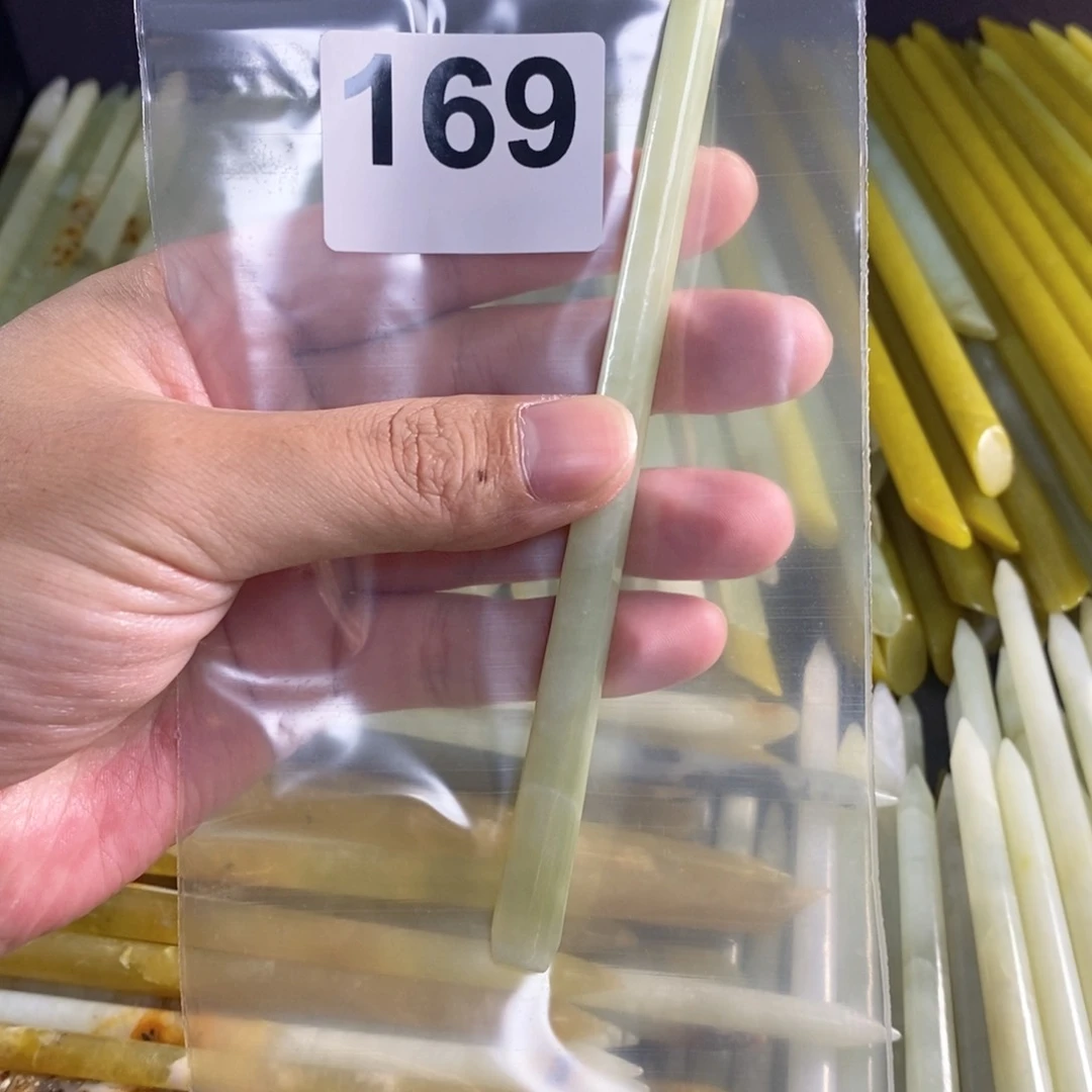 未镶嵌蛇纹石玉发簪