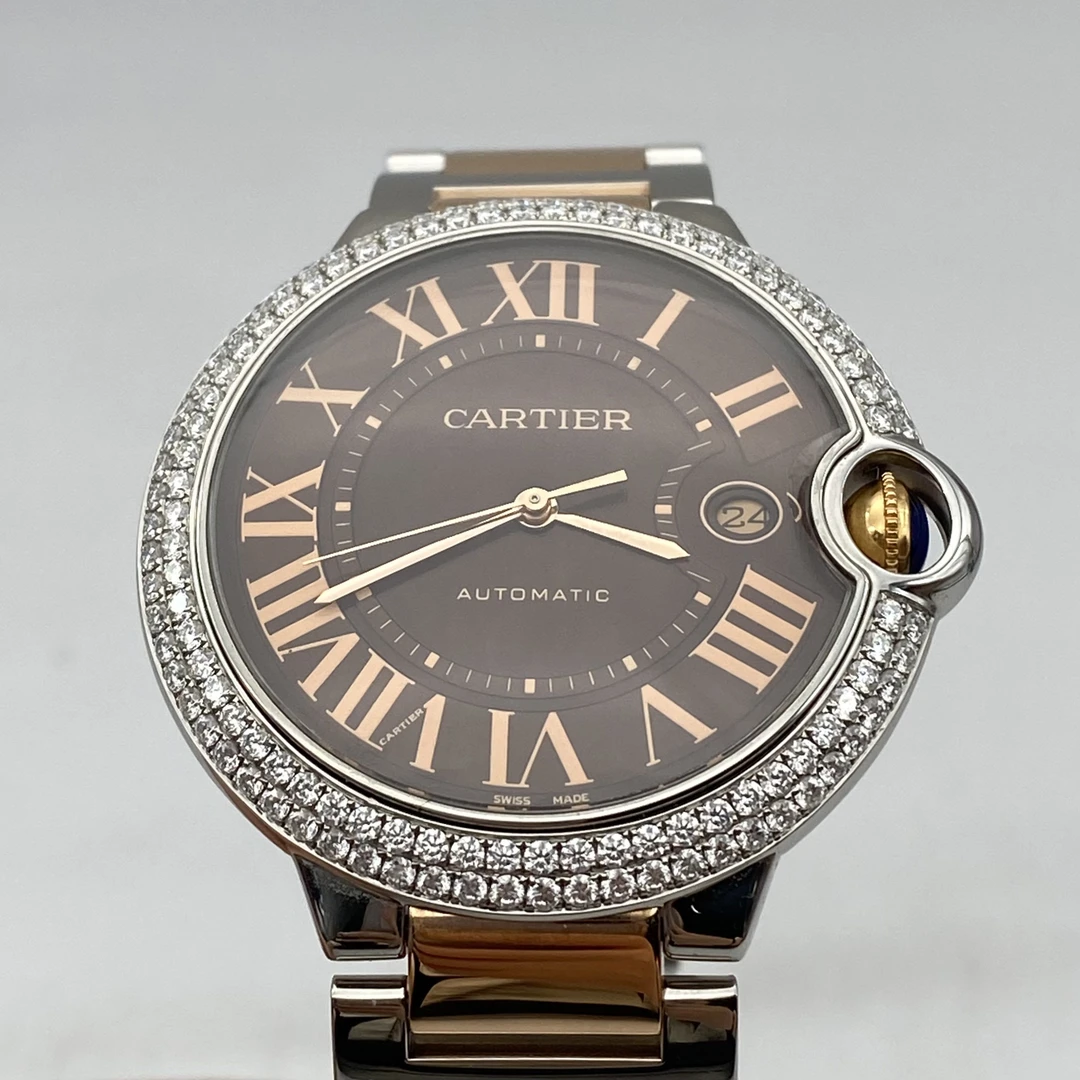 95新 Cartier/卡地亚 卡地亚 蓝气球 18K 后镶钻 表径：42mm