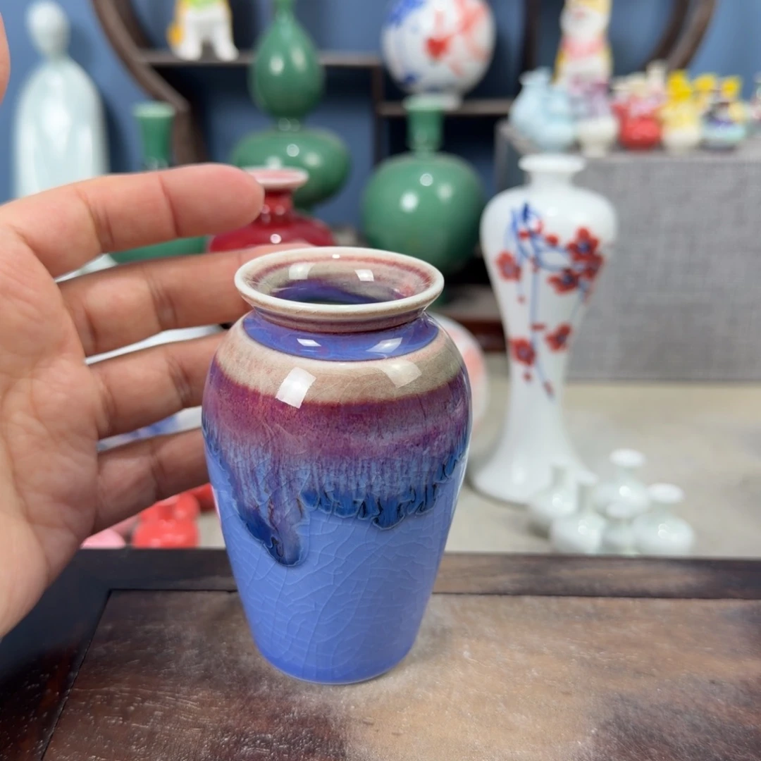 陶瓷手工小花器摆件