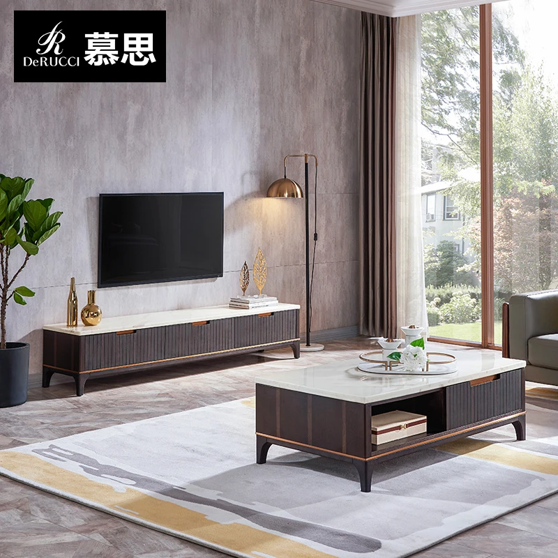 【福利大放送】慕思艾慕轻奢实木大理石茶几电视柜现代简约客厅030