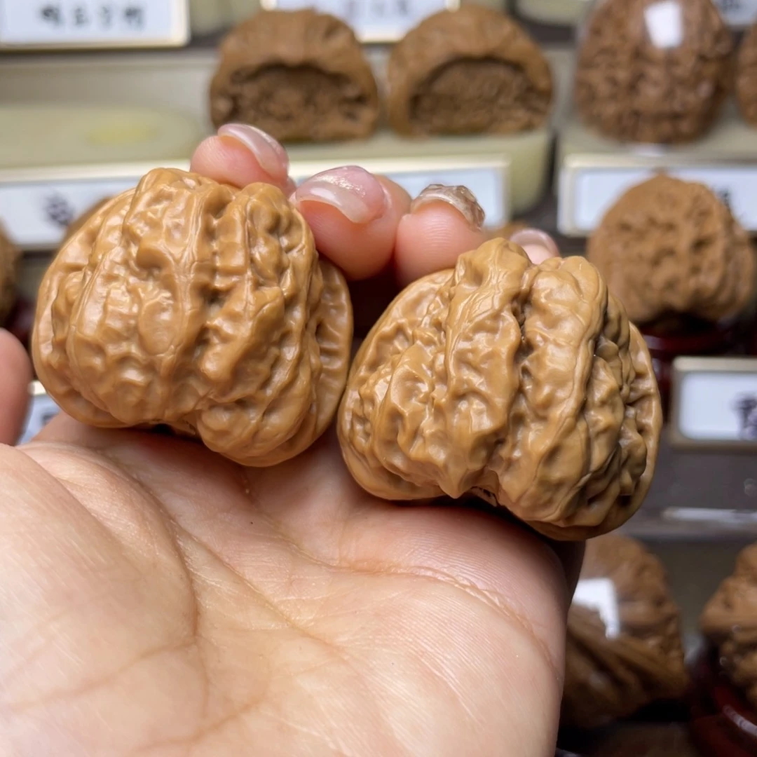 文玩核桃把件坎**蹲蛤蟆头38左右