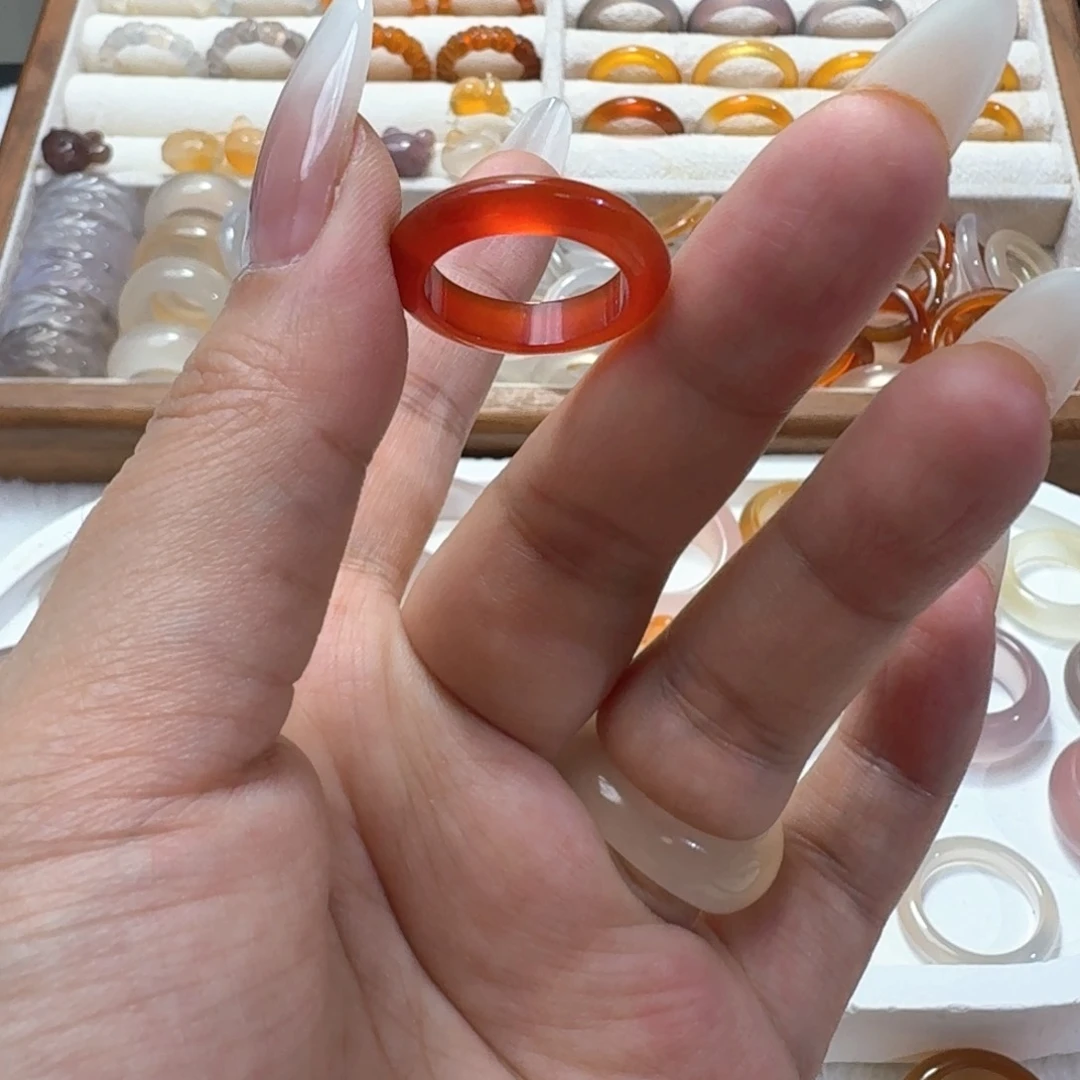 未镶嵌戒指玛瑙/玉髓086港11