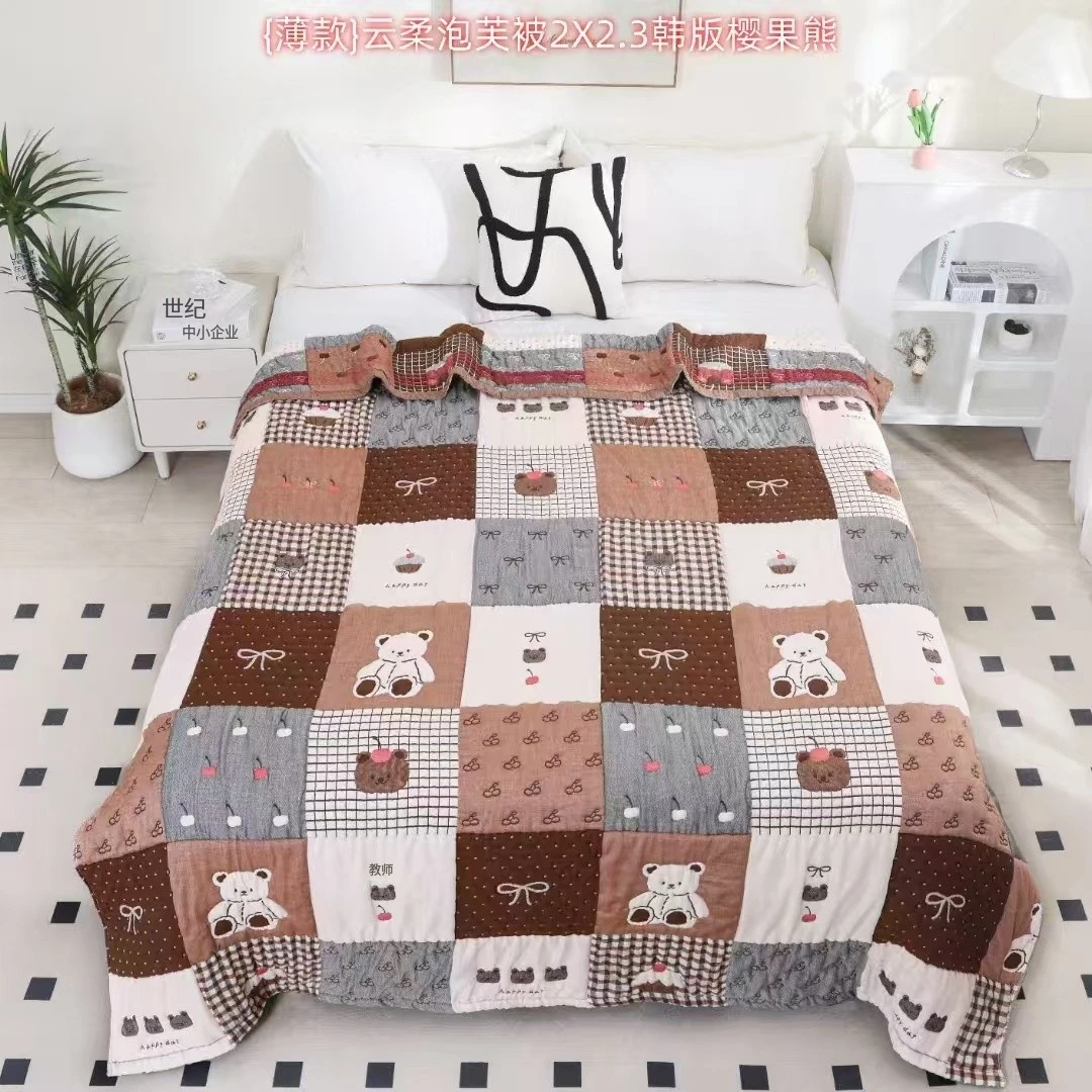 樱果熊 2*2.3泡芙被升级多层柔软亲肤透气加厚双面