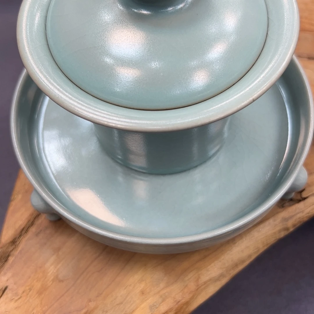 杯吕**.清凉寺原产地汝瓷微瑕