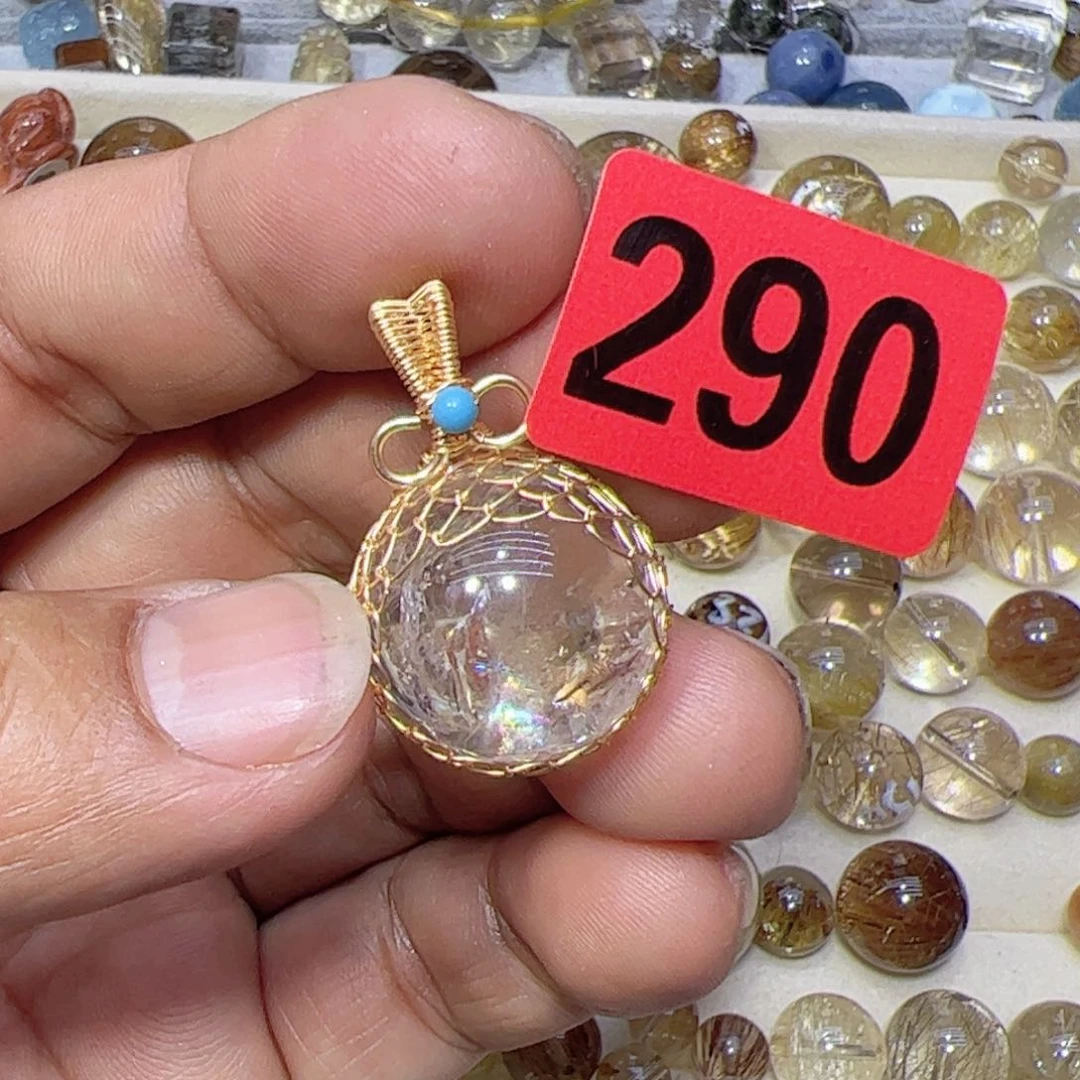 水晶颈饰未镶嵌天然水晶
