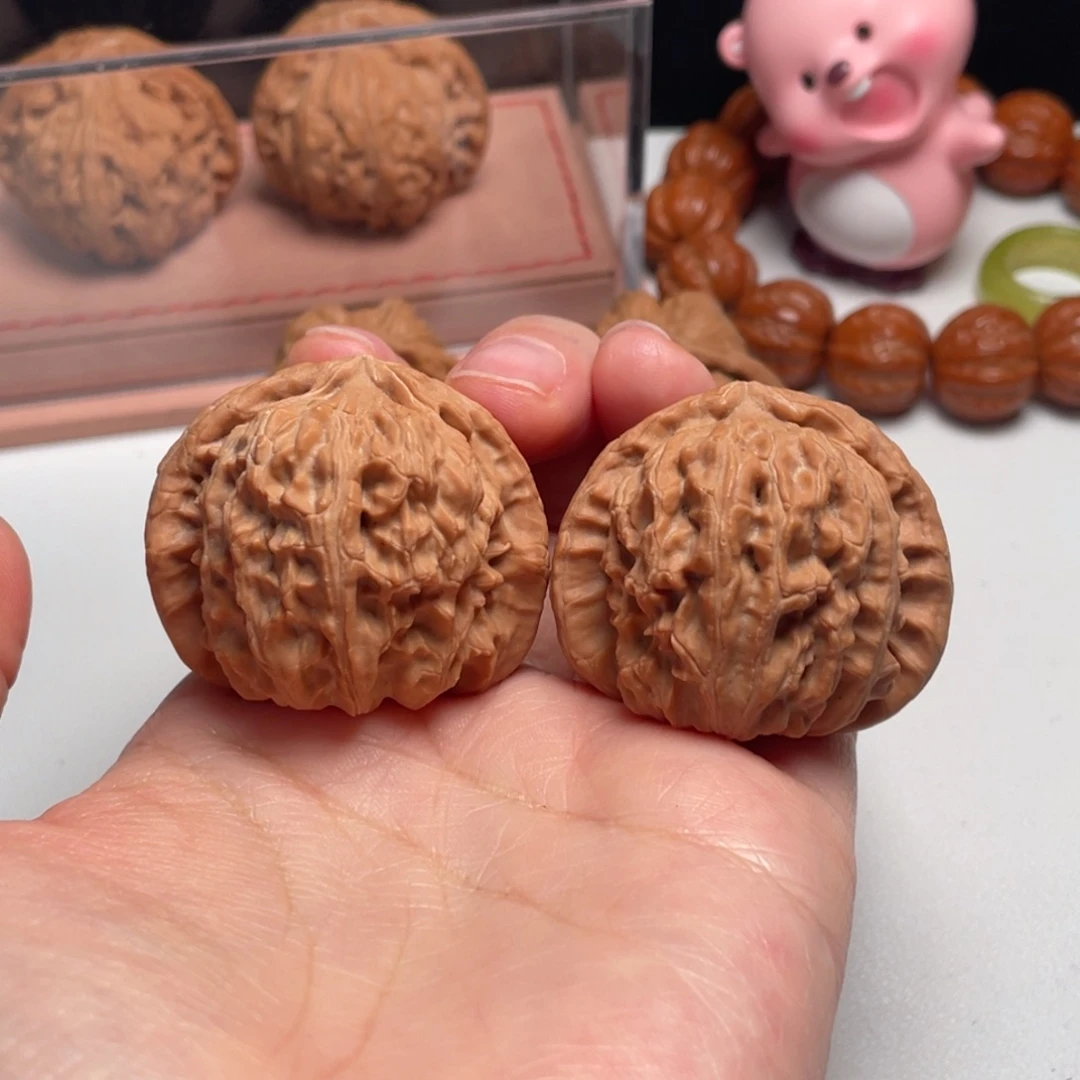 把件文玩核桃白狮子40