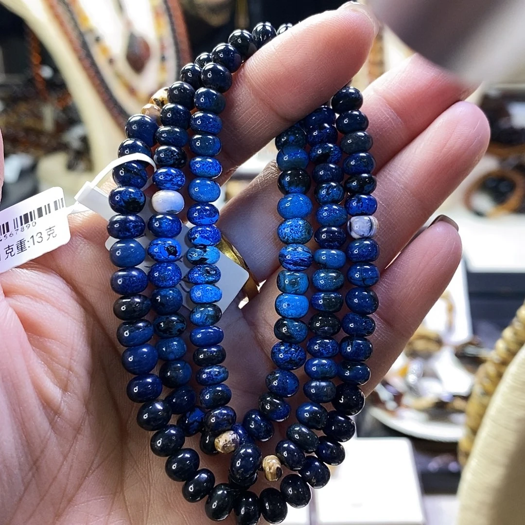 琥珀未镶嵌裸石 翳珀满天星6mm