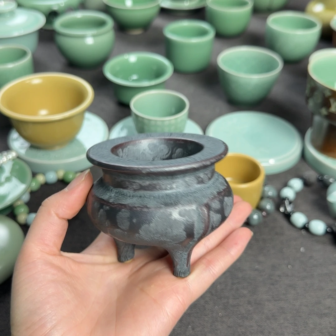 默认微瑕小叶玩泥巴手工茶器